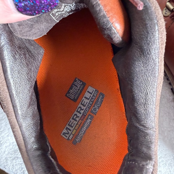 Merrell Women's Brown Leather Hiking Shoes Size 9 - Picture 5 of 7